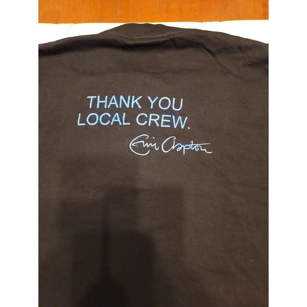 Vintage 2001 Eric Clapton Thank you Crew concert T-shirt men's XL - Picture 5 of 5